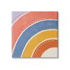 Stupell Industries Playful Primary Color Half Rainbow Polka Dot Stripes view 1