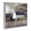 Stupell Industries Stormy Sky Country Farm Murky Field Landscape, Designed by Bluebird Barn Gray Framed Wall Art, 20 x 16, Brown view 3
