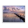Stupell Industries Misty Lake Dock Landscape Summer Sunset Tall Grass view 1