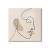 Stupell Industries Minimal Face Line Drawing Abstract Brown Tan Shapes view 1