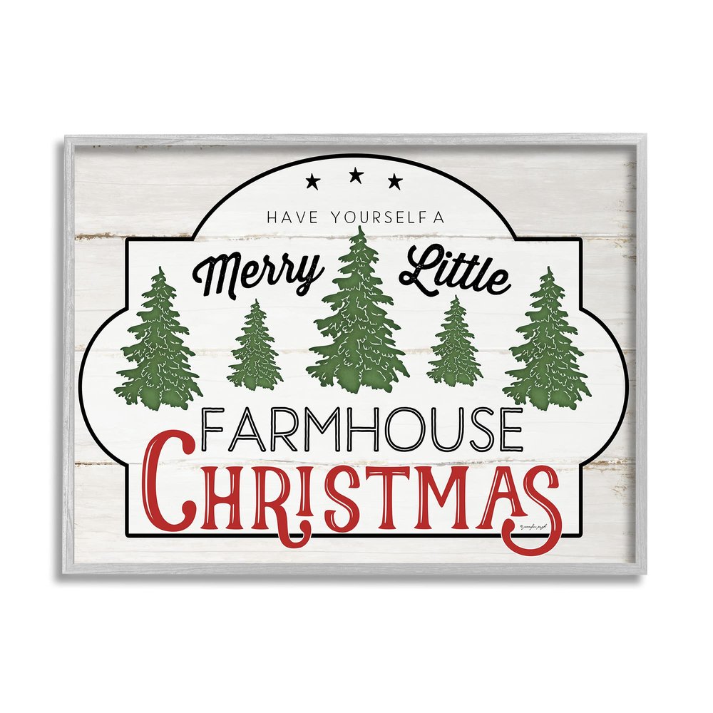 Stupell Industries Have Yourself a Merry Little Farmhouse Christmas Sign