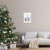 Stupell Industries Merry Christmas Phrase Adorable Racoon Forest Present Sleigh view 2
