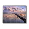 Stupell Industries Misty Lake Dock Landscape Summer Sunset Tall Grass view 1