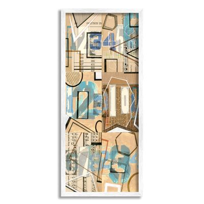 Stupell Industries Abstract Music Textbook Collage Magazine Cutout Typography