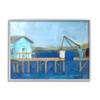 Stupell Industries Fisherman's Work Station Abstract Coastal Town Shipyard Dock view 1