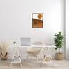 Stupell Industries Desert Cactus Rolling Hills Bold Orange Sun Landscape, Designed by Birch&Ink Black Framed Wall Art, 16 x 20 view 2