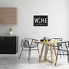 Stupell Industries Wine A Little Laugh A Lot Bottle Typography, Designed by Natalie Carpentieri Black Framed Wall Art, 20 x 16 view 2