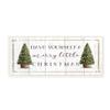 Stupell Industries Rustic Merry Little Christmas Phrase Holiday Fir Trees view 1