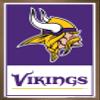 NFL Minnesota Vikings - Logo 21 Wall Poster, 22.4L" x 14.7W", Bronze Framed Version view 1