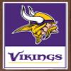 NFL Minnesota Vikings - Logo 21 Wall Poster, 34L" x 22.4W", Mahogany Framed Version view 1