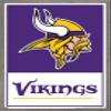 NFL Minnesota Vikings - Logo 21 Wall Poster, 34L" x 22.4W", Barnwood Framed Version view 1