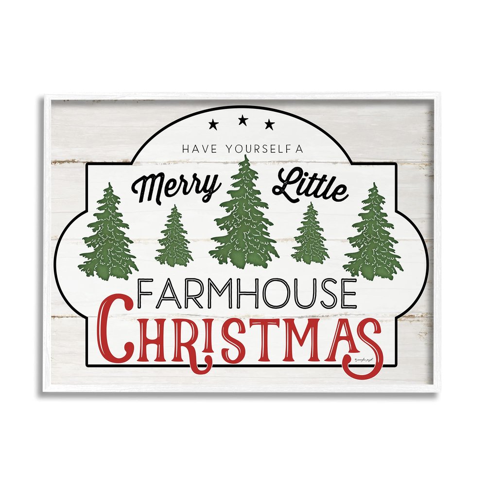 Stupell Industries Have Yourself a Merry Little Farmhouse Christmas Sign