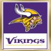 NFL Minnesota Vikings - Logo 21 Wall Poster, 34L" x 22.4W", Gold Framed Version view 1