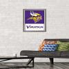 NFL Minnesota Vikings - Logo 21 Wall Poster, 22.4L" x 14.7W", Barnwood Framed Version view 2