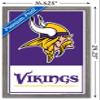 NFL Minnesota Vikings - Logo 21 Wall Poster, 22.4L" x 14.7W", Barnwood Framed Version view 3