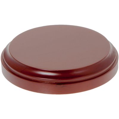 Plymor Fruitwood Round Wood Display Base, 3.5625" W x 3.5625" D x 0.625" H (3.125" Display Diameter), Pack of 2