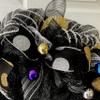 Lets Celebrate Happy New Year Handmade Deco Mesh Wreath. Available in 24 inch and 28 inch diameters. view 3