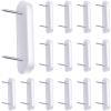 Jetec Plastic Head Double Pins Bed Skirt Holding Pins White Furniture Chair Leg Brooch Glide Nails Holding Brooch for Slipcovers and Bedskirts(15 Pieces) view 1