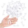 Jetec Plastic Head Double Pins Bed Skirt Holding Pins White Furniture Chair Leg Brooch Glide Nails Holding Brooch for Slipcovers and Bedskirts(15 Pieces) view 4