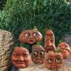 Expressive Pumpkin Family Expressive Pumpkin Reign Ornaments Pumpkin Lantern Venue Decoration Props Face Decoration Props for Haunted House Bar Party Decoration (6 Pieces) view 3