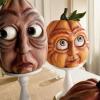 Expressive Pumpkin Family Expressive Pumpkin Reign Ornaments Pumpkin Lantern Venue Decoration Props Face Decoration Props for Haunted House Bar Party Decoration (6 Pieces) view 4