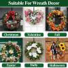 GP Life Wreath Hanger for Front Door, Adjustable from 15 to 25 Inches Hanger, 20 lbs Larger Door Upgrade Christmas Fall Wreaths Decorations Hook (Black) view 2