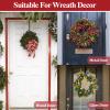 GP Life Wreath Hanger for Front Door, Adjustable from 15 to 25 Inches Hanger, 20 lbs Larger Door Upgrade Christmas Fall Wreaths Decorations Hook (Black) view 3