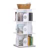 LYLFF CD DVD Rack/CD Storage Rack 360  Rotatable Bookshelf Children's Picture Bookshelf Simple Household Space Saving Simple Landing Student Creative Bookcase (Color : White, Size : 4698cm) view 1