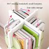 LYLFF CD DVD Rack/CD Storage Rack 360  Rotatable Bookshelf Children's Picture Bookshelf Simple Household Space Saving Simple Landing Student Creative Bookcase (Color : White, Size : 4698cm) view 4