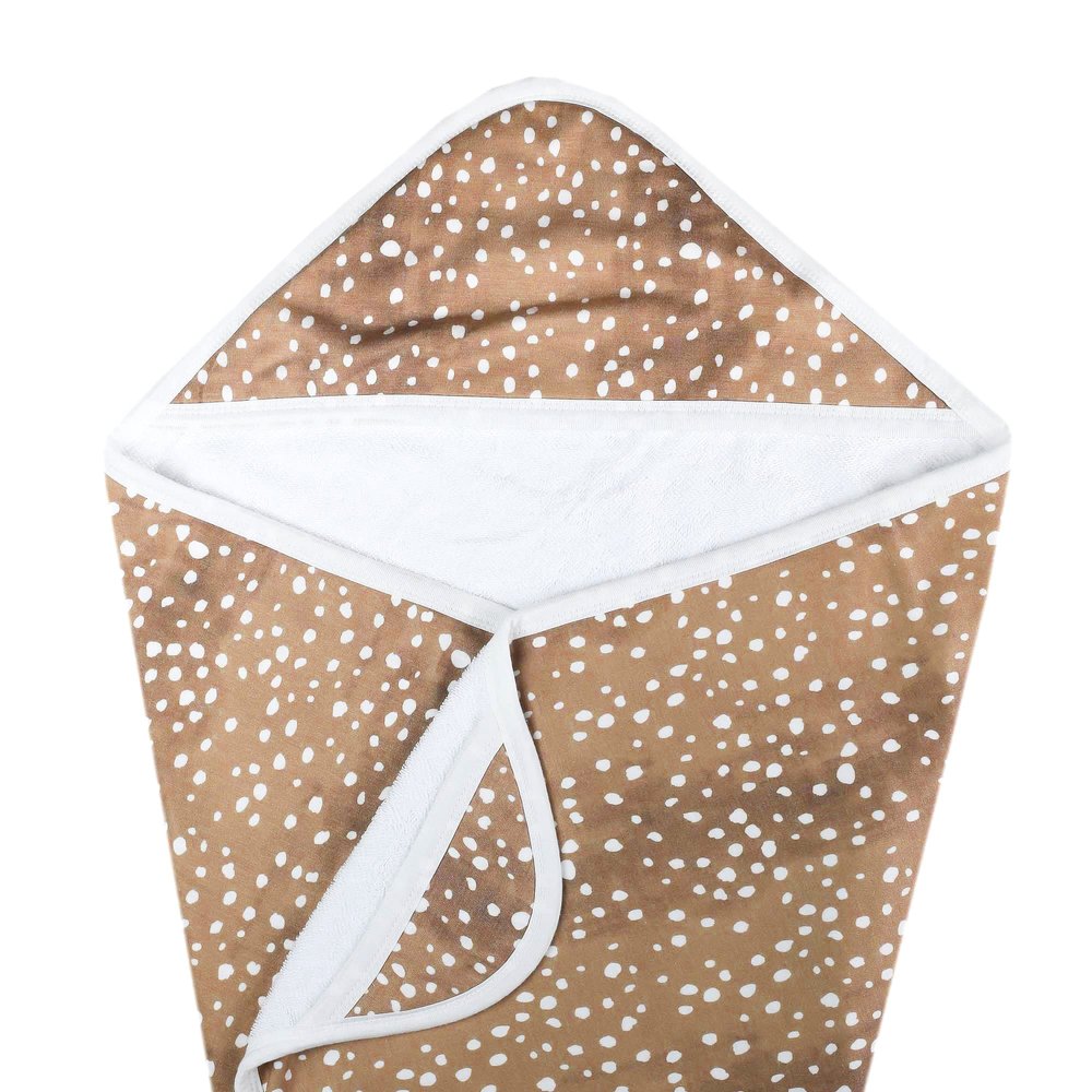 Copper Pearl Hooded Bath Towels Premium Knit/Terry Cloth Baby Towels with Hood, Pockets, and Cool Designs - Great to Gift and Make Bath Time Fun - Baby Bath Towel, Fawn