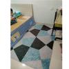 DRSFF Blue Grey Large Rugs Living Room, Geometric Pattern Carpet for Kids Bedroom Study Room Balcony Area Rugs 140/200 160230 CM Home Decor Floor Mat (Size : 140200cm) view 2