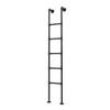 HWLL Bunk Bed Ladder Industrial Style Tube Bunk Bed Loft Ladder, 45"/50"/55"/59"/60"/63"/65" Tall Metal Twin Step RV Ladder for Home/Appartments/Camper, Easy to Install view 2