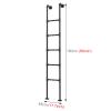 HWLL Bunk Bed Ladder Industrial Style Tube Bunk Bed Loft Ladder, 45"/50"/55"/59"/60"/63"/65" Tall Metal Twin Step RV Ladder for Home/Appartments/Camper, Easy to Install view 3