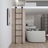 HWLL Bunk Bed Ladder Industrial Style Tube Bunk Bed Loft Ladder, 45"/50"/55"/59"/60"/63"/65" Tall Metal Twin Step RV Ladder for Home/Appartments/Camper, Easy to Install view 4
