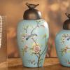 Porcelain Artificial Flower Vase Exquisite Dried Flowers Vase Retro Ceramic Flower Vases Elegant Vase Decoration for Home Decor Wedding Living Room Office Restaurant-C H38xl16cm view 2