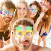 ABOOFAN 11pcs Party Glasses Summer Gifts Silly Glasses Hawaiian Sunglasses Beach Novelty Party Sunglasses Luau Party Props Hawaiian Series Glasses Holiday Fun Taste Abs Candy Bag Child view 3
