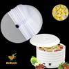 8pcs Round Silicone Dehydrator Sheets,13in Non-stick Fruit Dehydrator Mats,Reusable Steamer Mat Mesh Sheet for Fruit Dryer (8, 13x13inch) view 2