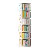 LYLFF CD DVD Rack/CD Storage Rack 360  Rotatable Bookshelf Children's Picture Bookshelf Simple Household Space Saving Simple Landing Student Creative Bookcase (Color : White, Size : 4646189cm) view 1