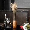 AeraVida Boho Carved Stripes Brown Mango Tree Wood Vase, 14-inch view 4