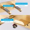 BANJEKT Hair Dryer Holder, Self Adhesive Blow Dryer Holder, Stainless Steel Hair Dryer Stand, Hair Dryer Holder Wall Mounted Compatible with Dyson Blow Dryer Gold view 2