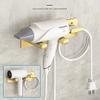 BANJEKT Hair Dryer Holder, Self Adhesive Blow Dryer Holder, Stainless Steel Hair Dryer Stand, Hair Dryer Holder Wall Mounted Compatible with Dyson Blow Dryer Gold view 3