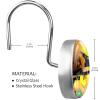 LORVIES Smiling Pumpkin in Hat Shower Curtain Hooks Set of 12, Stainless Steel Shower Hooks Decorative Hanger Rings Rust Resistant for Bathroom Kids Room Fashion Home Decor view 3