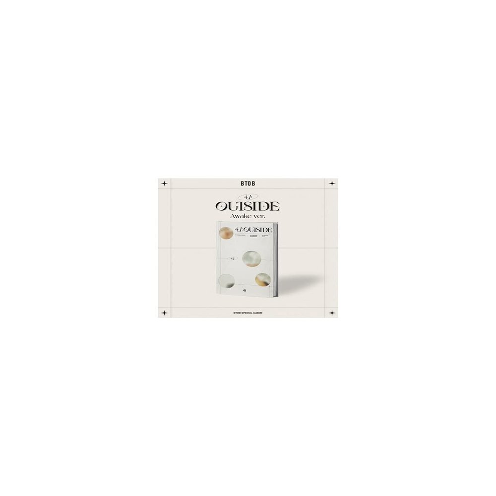BTOB 4U : Outside Special Album Awake Version CD+96p Booklet+1p Lyric Paper+1p Invitation Card+1p Postcard+1p PhotoCard+1p Film PhotoCard+Message PhotoCard Set+Tracking Kpop Sealed