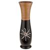 AeraVida Solar Ray of Sun Brown 14-inch Mango Tree Wood Vase Flower Vase | Handmade Home Office Table Vase| Flower Vases Decorative | Gift for Speacial Day view 1
