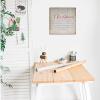Aihesui Wood Signs Wall Hanging Wall Decoration Twas the Night Before Christmas Sign for Living Room Kitchen Batheroom Bedroom Office School 12x12inch view 3