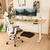 FinerCrafts Electric Standing Desk 71 x 32 Inches Dual-Motor Height Adjustable Desk Electric Sit Stand Desk Home Office Desks (71 Natural Maple Ergonomic/White Frame) view 2