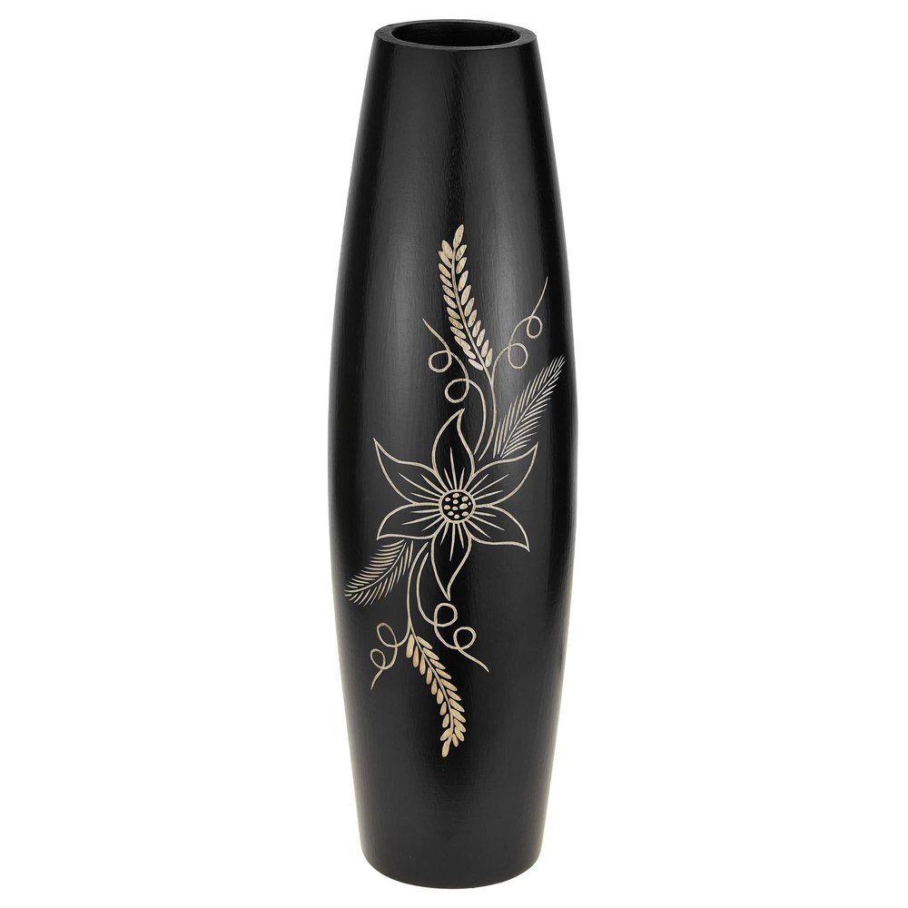 AeraVida Nature's Finest Flower and Natural 14-inch Mango Tree Wood Vase | Modern Farmhouse Home Dcor | Kitchen Bedroom Living Room Home Decoration
