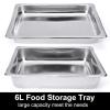 AIZYR 6L 4 Pack Stainless Steel Chafing Buffet Dishes Catering Chafer Warmer Set w/Water Pan, Food Pan for Kitchen Party Banquet Dining view 2