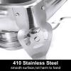 AIZYR 6L 4 Pack Stainless Steel Chafing Buffet Dishes Catering Chafer Warmer Set w/Water Pan, Food Pan for Kitchen Party Banquet Dining view 3