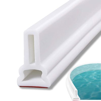 AWERQ Collapsible Shower Barrier and Retention System, Bathroom Bottom Seal Strip, Silicone Water Retaining Dam Strip, Splash Guard for Kitchen Bathroom Sink, Dry and Wet Separation Water Barrier